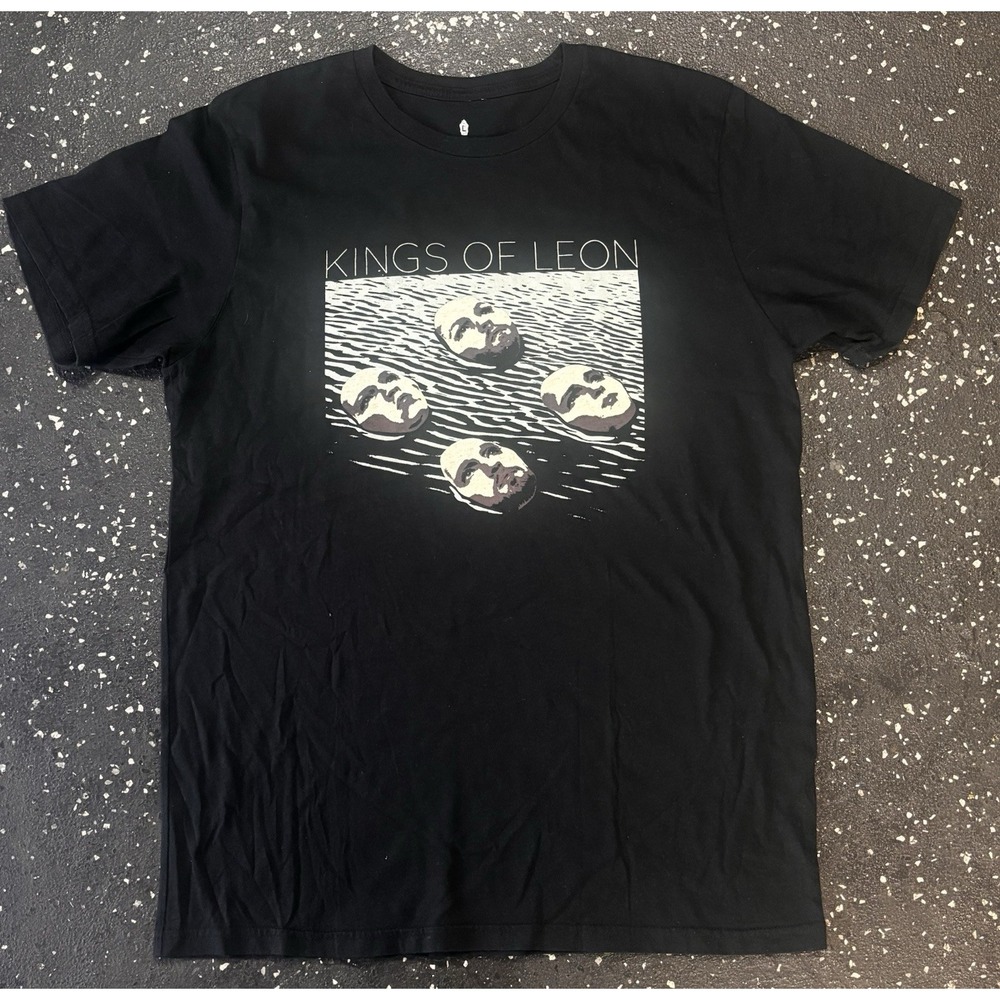 Kings of Leon Band Tee Large Black Walls Tour 2017 Festival Grunge Rock Music - Picture 7 of 13